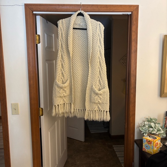 Lili'S Closet Sweaters - Lilla P Cream Cable Knit Cardigan